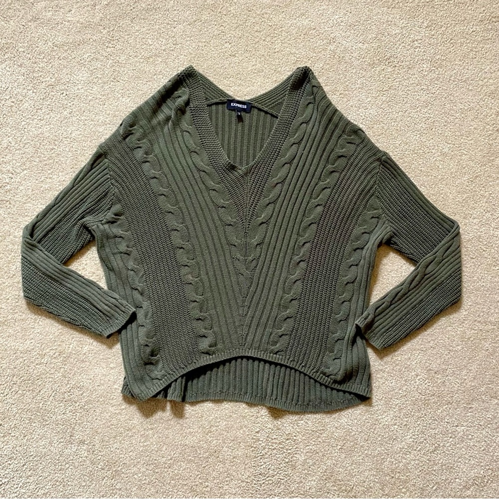 Express Oversized Cable Knit  Sweater